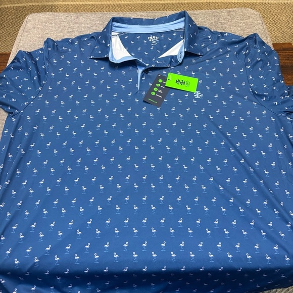 IZOD Swingflex Elite Short Sleeve Printed Polo Shirt - Picture 2 of 8